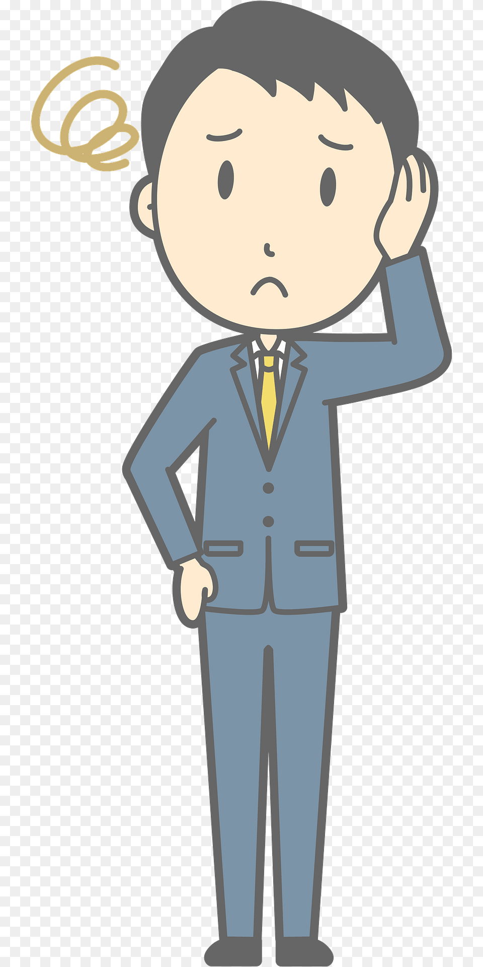 Noah Businessman Is Troubled Clipart, Clothing, Suit, Formal Wear, Person Free Png Download