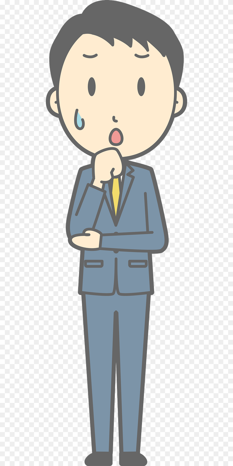 Noah Businessman Is Worrying Clipart, Suit, Formal Wear, Clothing, Person Png