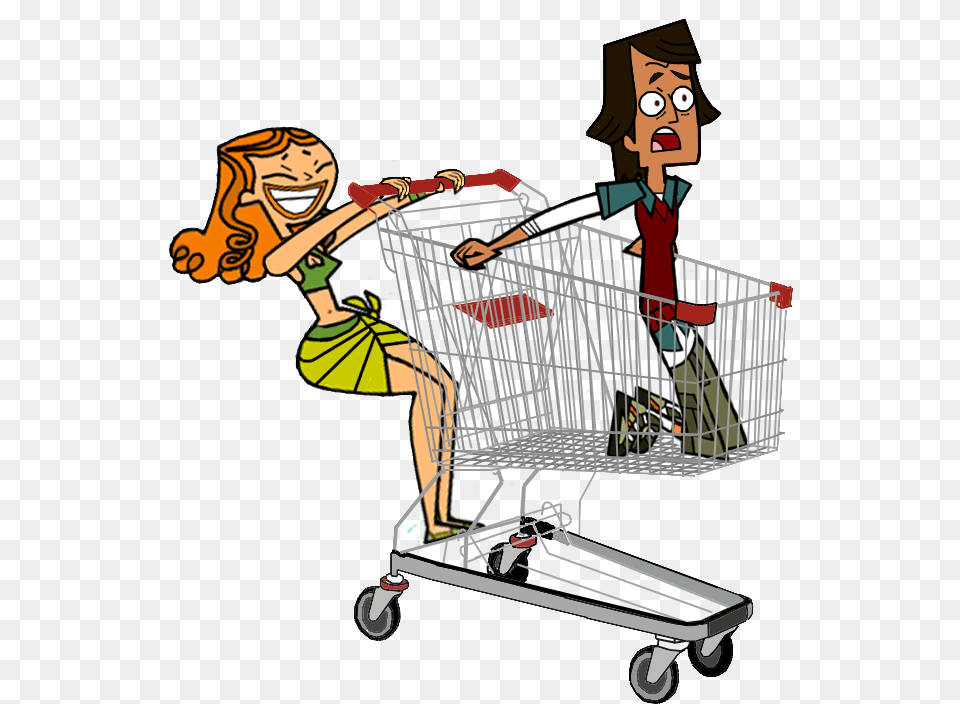 Noah Izzy Cart Race Copia Tutto Reality Noah E Izzy, Person, Shopping Cart, Face, Head Free Png Download