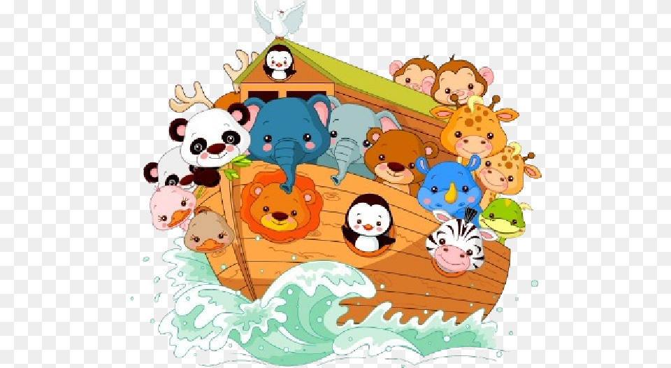 Noah S Ark Child Nursery Pictures Are Noah39s Ark Cartoon, Animal, Mammal, Wildlife, Bear Png Image