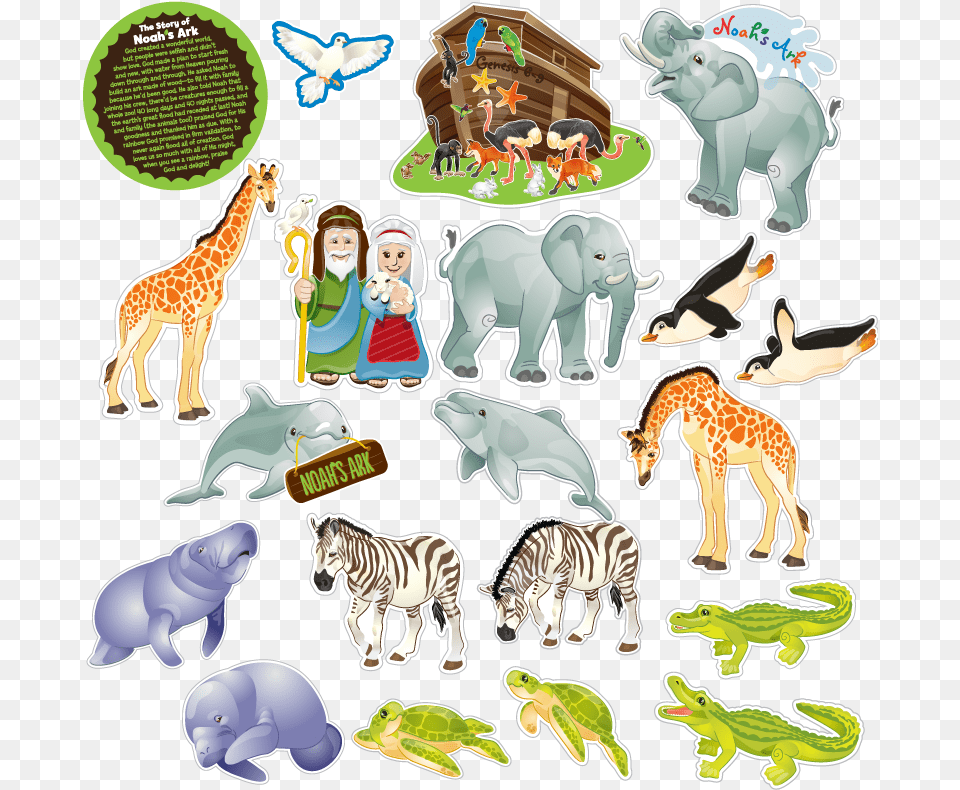 Noah S Ark Fridge Magnet Set Get It Here, Animal, Zoo, Mammal, Zebra Free Png