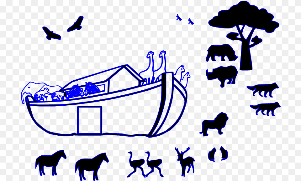 Noahs Ark Rab Clip Art, Animal, Horse, Mammal, Boat Png