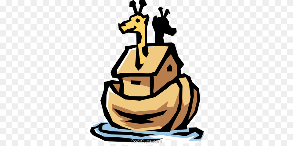 Noahs Ark Royalty Vector Clip Art Illustration, Water, Person Free Transparent Png