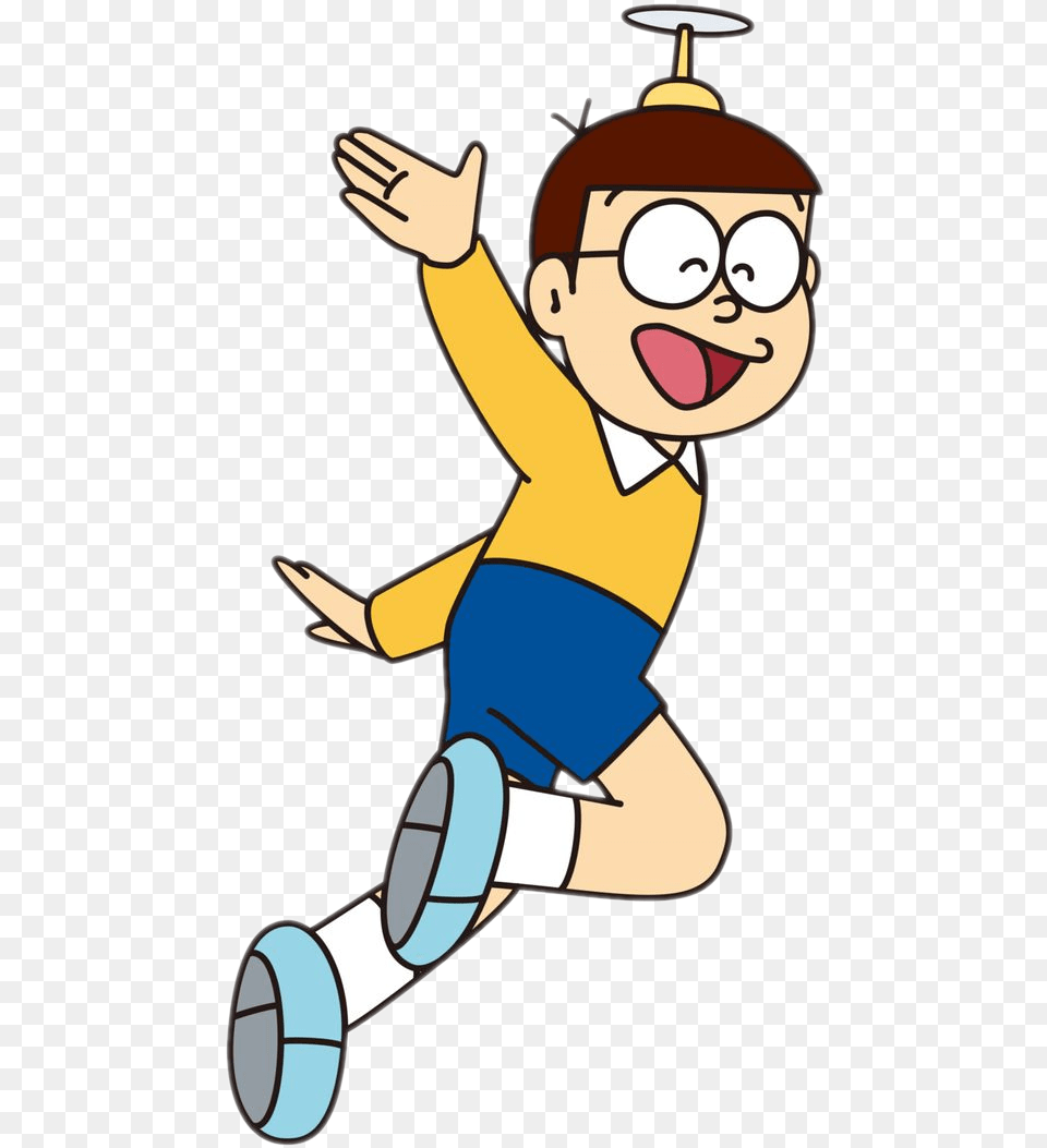 Nobita Clipart Character Doraemon Nobita, Baby, Person, Cartoon, Face Free Png