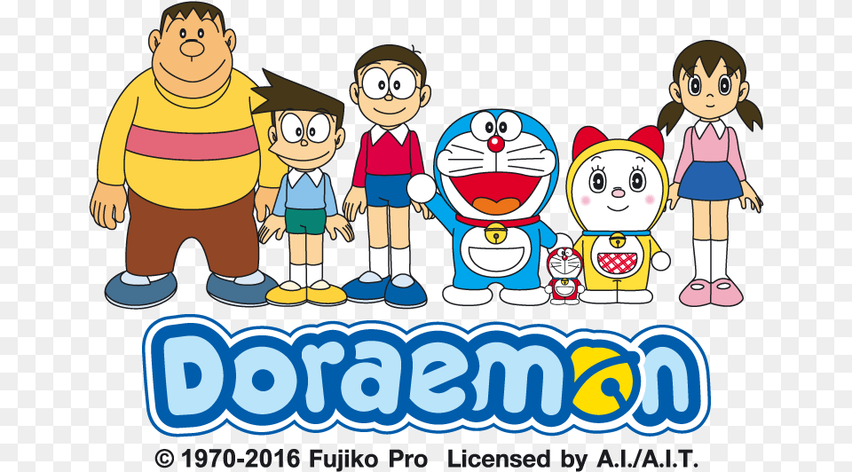 Nobita Is Wearing It Doraemon Cast, Book, Comics, Publication, Baby Png Image