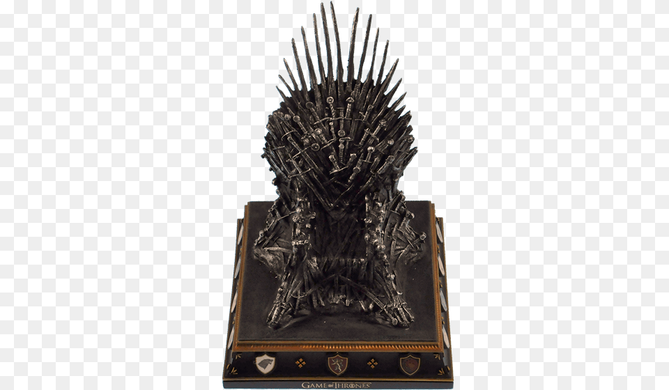 Noble Collection Iron Throne Bookend Trono De Game Of Thrones, Furniture, Chandelier, Lamp Free Png Download