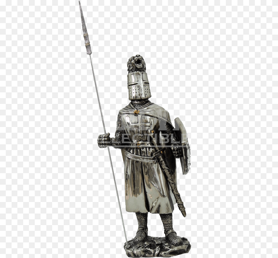 Noble Crusader Knight With Spear Statue Crusader Knight Statues, Adult, Bride, Female, Person Png Image