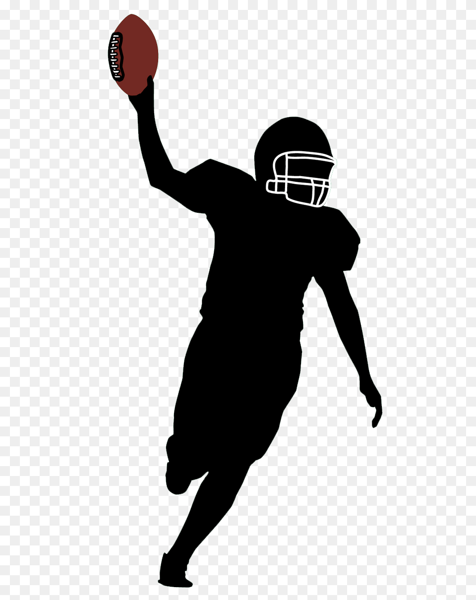 Noble Nfl Football Player Silhouette Free Download, Helmet, Person, Man, Male Png