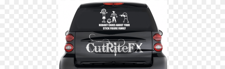 Nobody Cares Stick Figure Family2 Westfalia Portilo Towbar Mounted Folding 2 Bike Cycle, License Plate, Transportation, Vehicle, Car Free Transparent Png