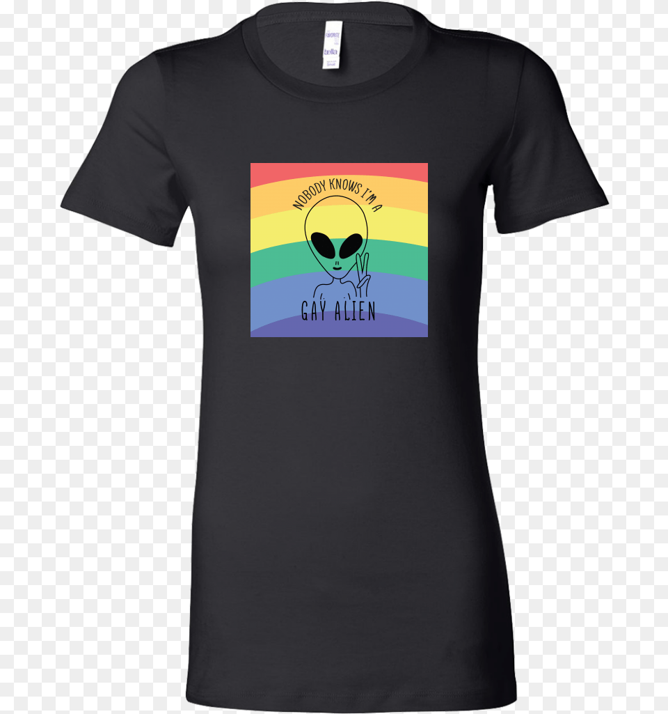 Nobody Knows I M A Gay Alien Shirts Lgbt Shirts Gay Husband Shirts For Wife, Clothing, T-shirt, Shirt Free Png Download