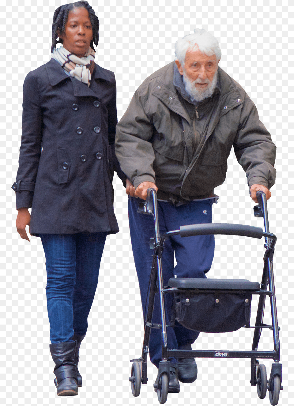 Nobody Takes A Walk Without There Being A Technique Senior Citizen, Clothing, Coat, Adult, Person Free Png