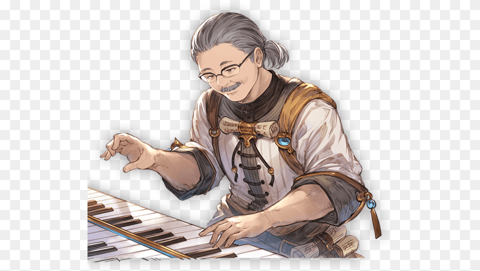 Nobuo Uematsu Gbf, Adult, Man, Male, Person Free Png Download