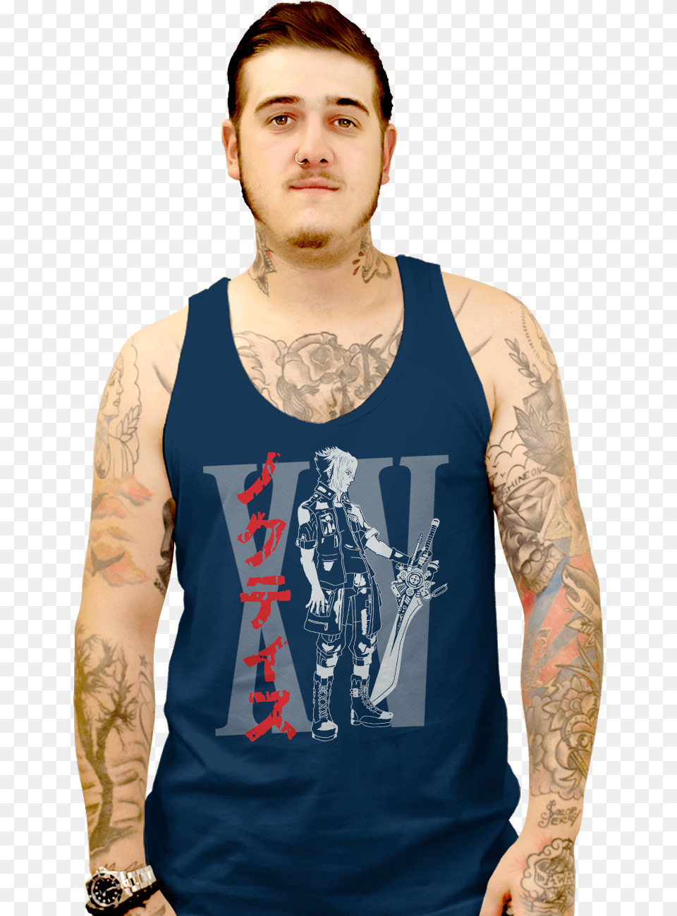 Noctis The Fifteenth Crew Neck, Tattoo, Clothing, T-shirt, Skin Free Png