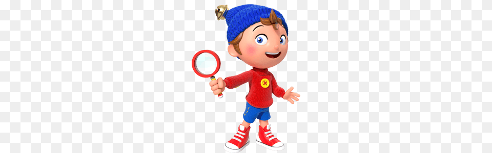 Noddy Holding A Magnifying Glass, Baby, Person, Toy, Face Png Image