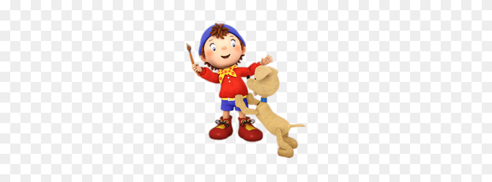 Noddy Playing With His Dog, Doll, Toy Free Png