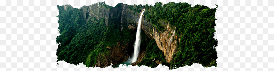 Noh Kalikai Water Falls Nohkalikai Falls, Woodland, Vegetation, Tree, Scenery Free Png Download