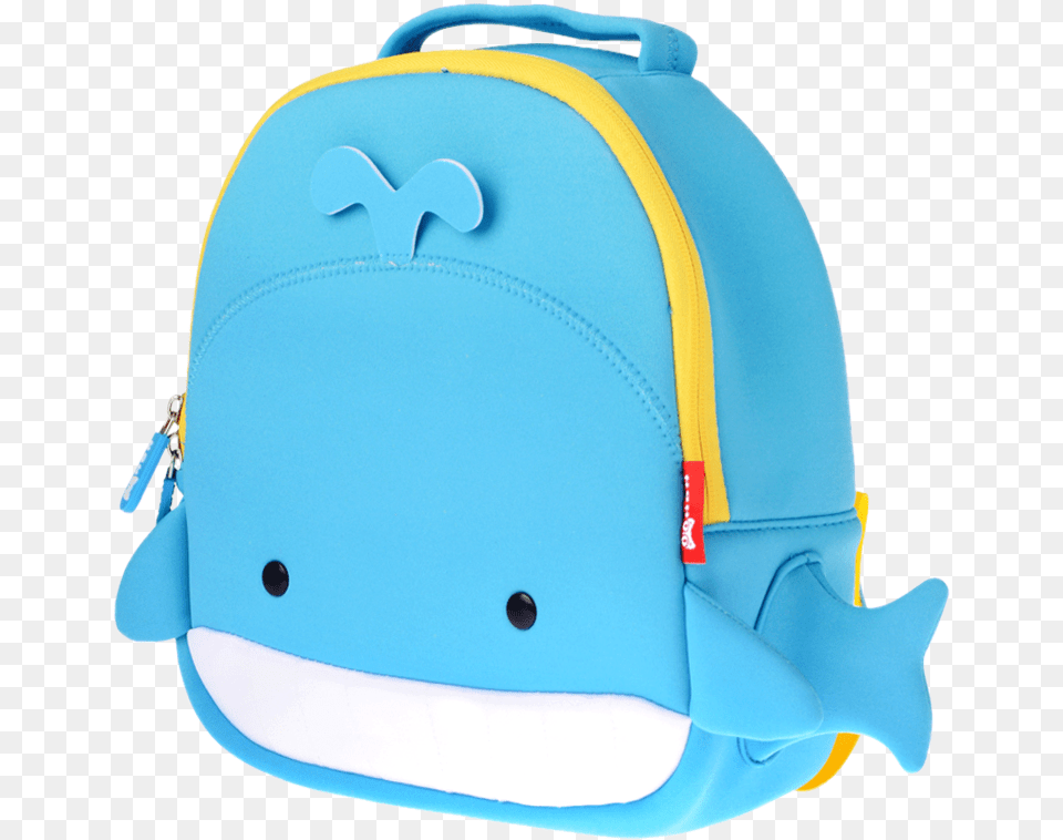 Nohoo Blue Whale Backpack Laptop Bag, Helmet Free Png Download
