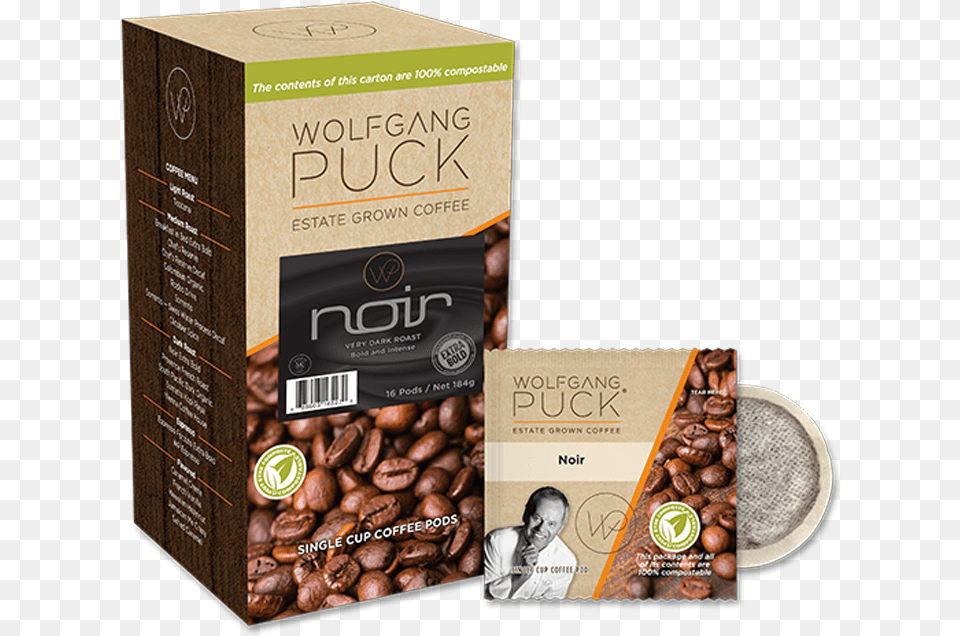 Noir Pod Salted Caramel Mocha Coffee Pods Wolfgang Puck, Cocoa, Dessert, Food, Cup Free Png Download