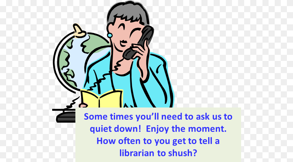 Noisy Librarian Cartoon Cartoon, Adult, Male, Man, Person Png Image