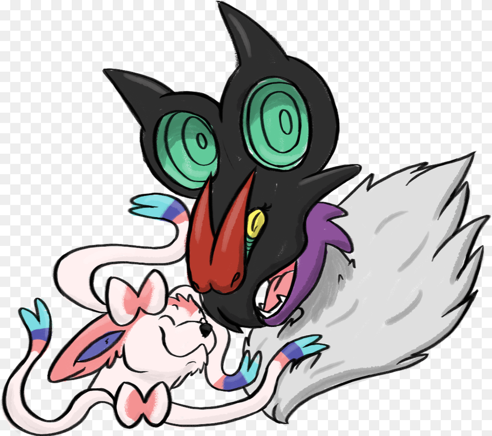Noivern And Sylveon Pokemon Noivern And Sylveon Full Fictional Character, Baby, Person Free Transparent Png