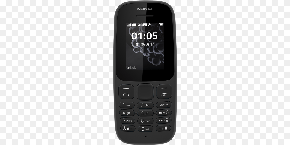 Nokia 105 2017 Black Nokia 105 Dual Sim 2017, Electronics, Mobile Phone, Phone, Texting Free Png