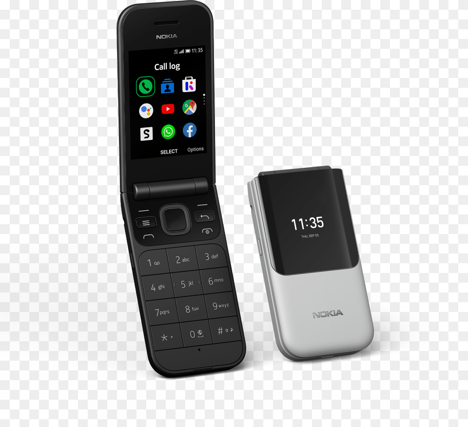 Nokia 2720 Flip Black, Electronics, Mobile Phone, Phone Png