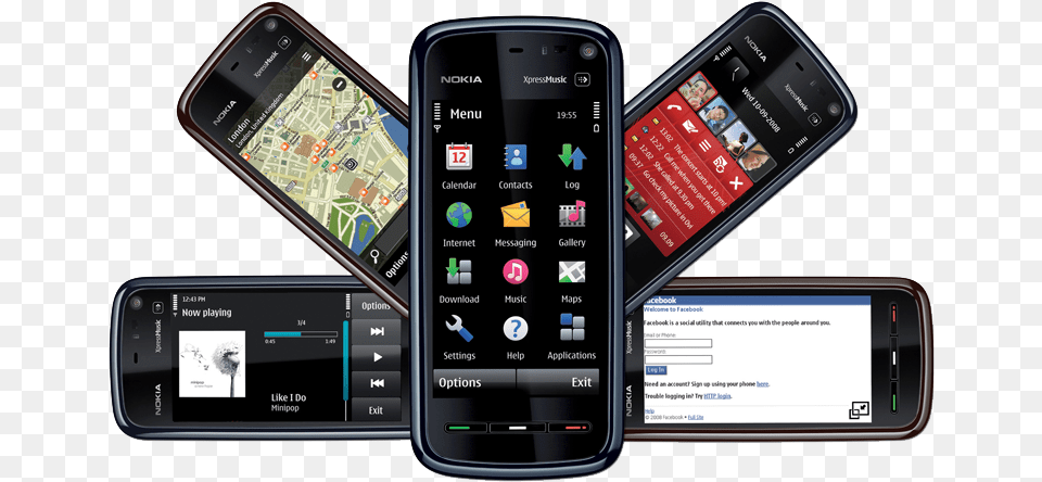 Nokia 5800 Xpressmusic Nokia First Touch Screen Phones, Electronics, Mobile Phone, Phone Png