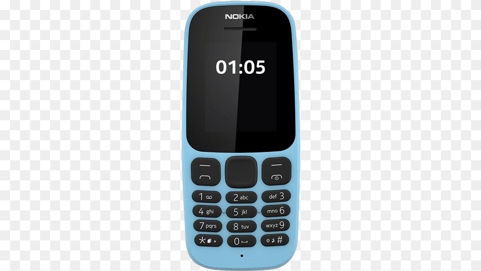 Nokia Mobile Images Nokia 105 Dual Sim Blue, Electronics, Mobile Phone, Phone, Texting Free Transparent Png