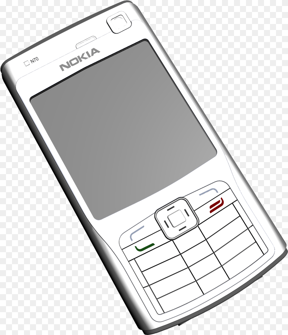 Nokia N70 Phone Clipart 6630 Nokia, Electronics, Mobile Phone, Texting Png