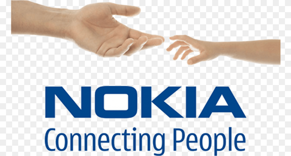 Nokia With Hands Connecting People Nokia Connecting People Logo, Body Part, Hand, Person, Finger Free Transparent Png