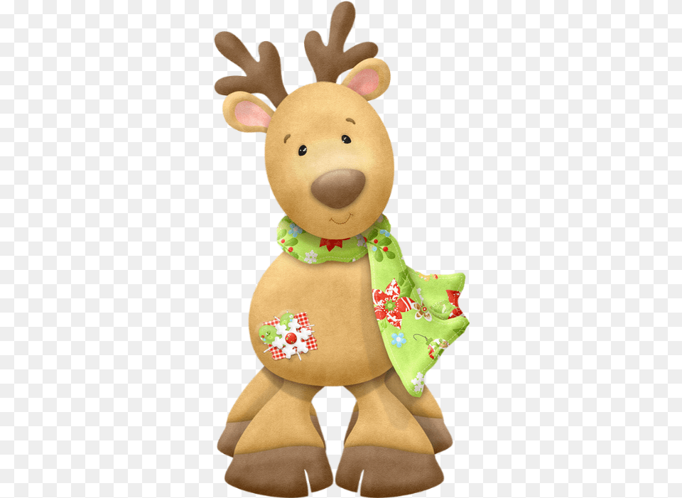 Nol Renne Tube Christmas Reindeer Clipart Reindeer Cute Christmas Clipart, Plush, Teddy Bear, Toy, Food Png