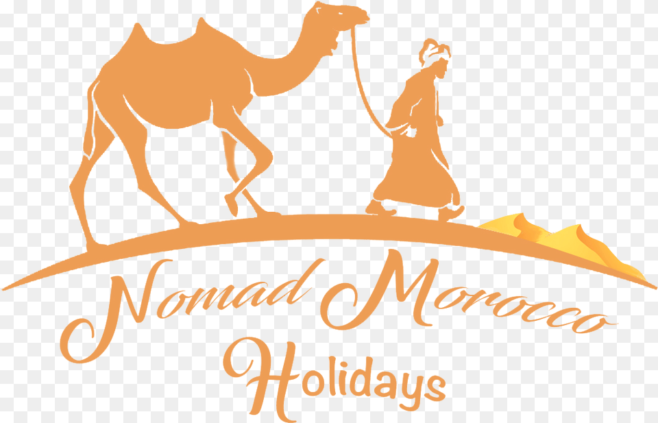 Nomad Travel Logo, Animal, Camel, Mammal, Person Free Png
