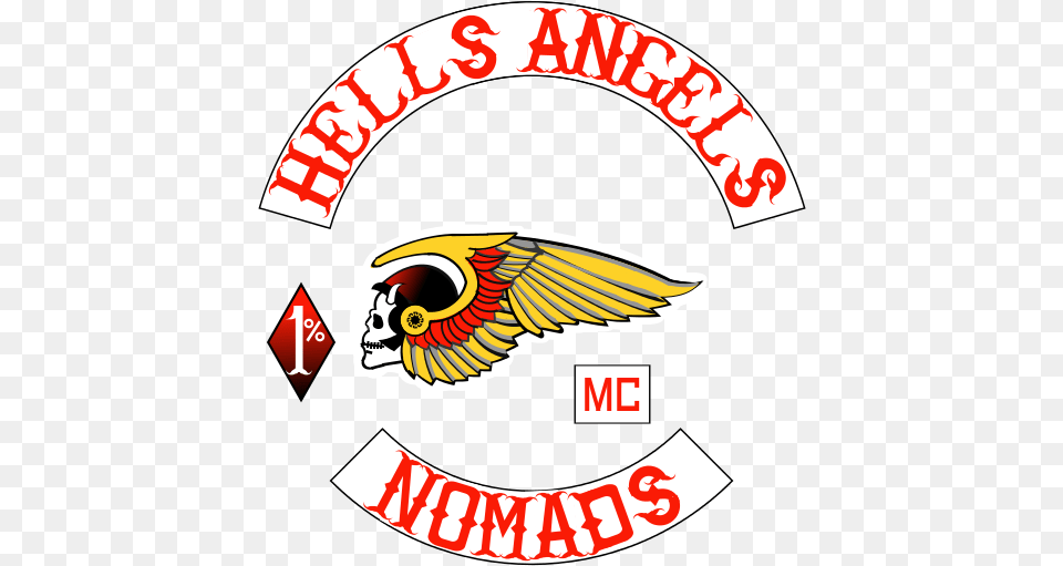 Nomads Hells Angels Nomads, Emblem, Symbol, Logo, Face Free Png Download