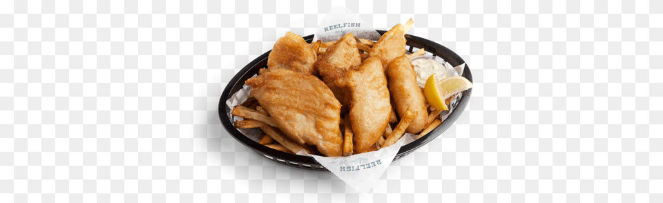 Nomnomnom Fish And Chips Basket Colorado, Food, Meal, Fried Chicken, Fries Free Transparent Png