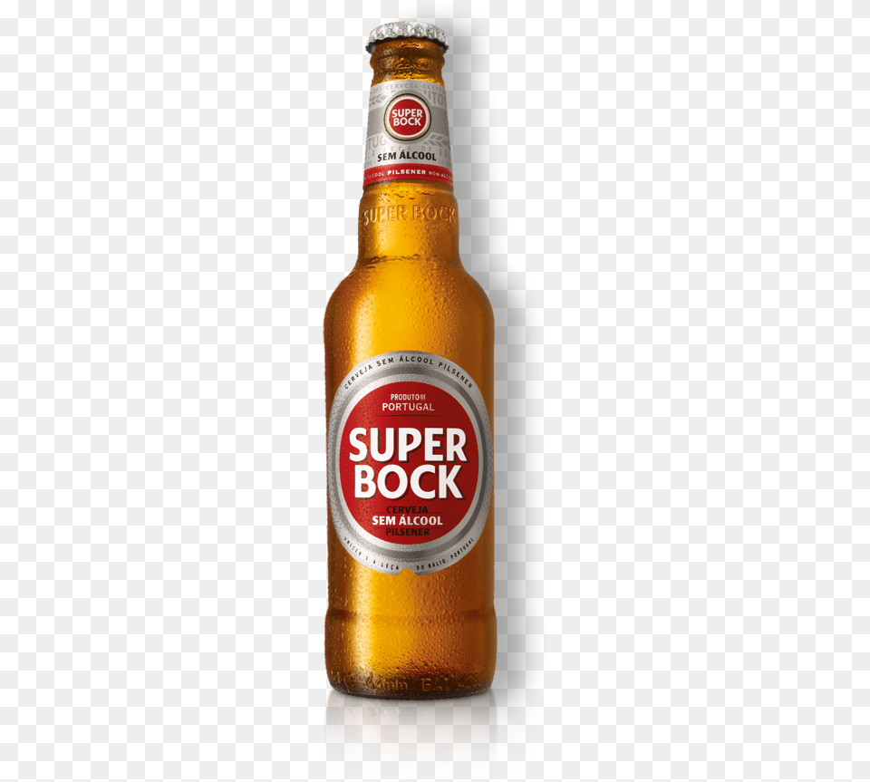 Non Alcoholic Super Bock Cerveza Portugal Super Bock, Alcohol, Beer, Beer Bottle, Beverage Png