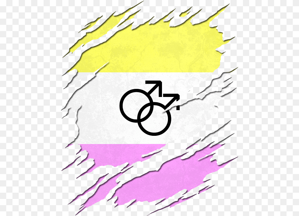Non Binary Flag Art, Graphics, Purple, Person, Text Free Png