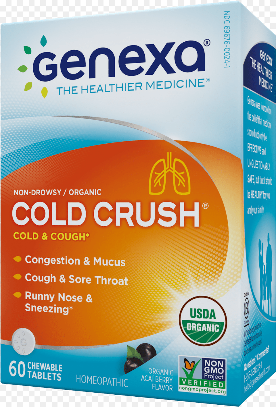 Non Drowsy Organic Cold Amp Cough Chewable Tablets, Advertisement, Poster, Food, Seasoning Free Png Download
