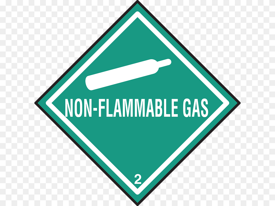 Non Flammable Gas Hazard Sign, Symbol, Road Sign, Disk Png