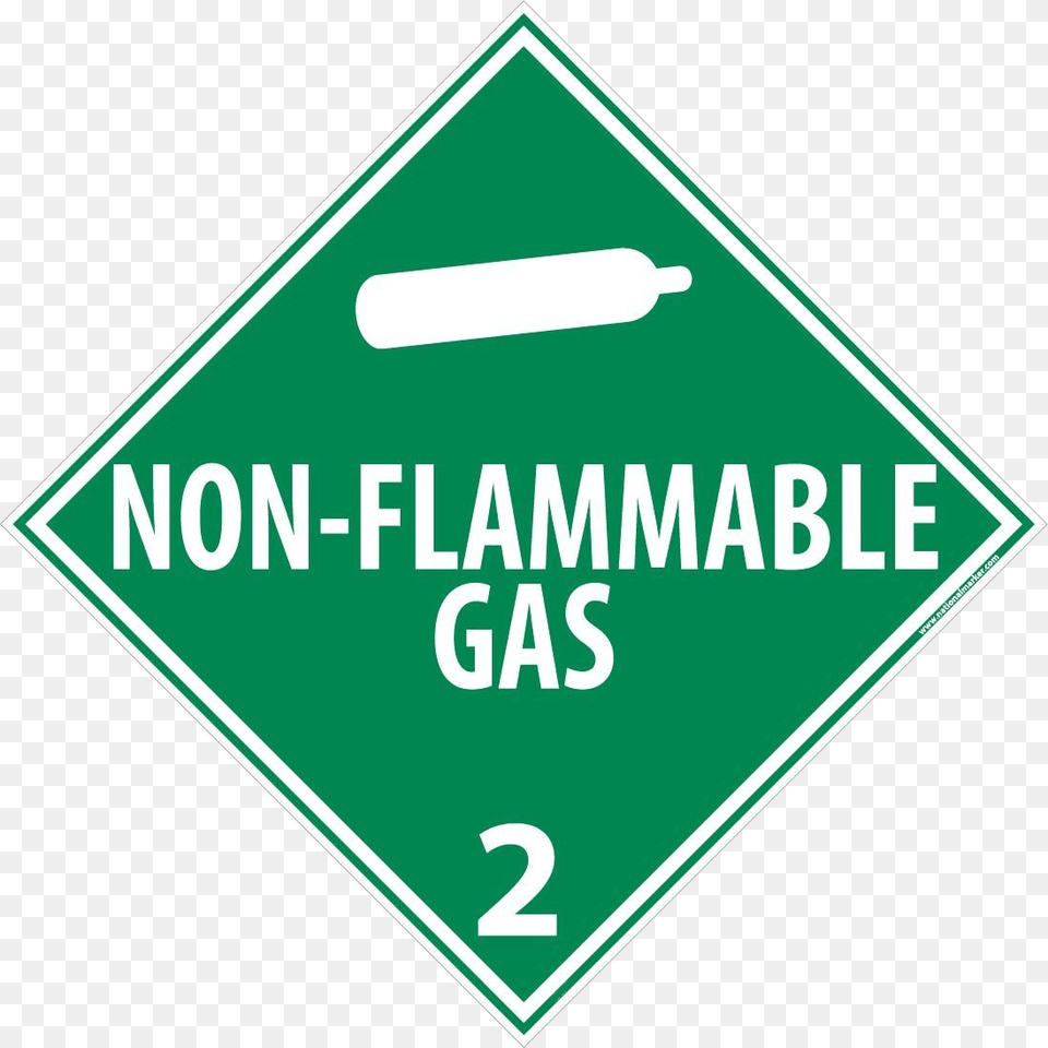 Non Flammable Gas Label, Sign, Symbol, Road Sign Free Transparent Png