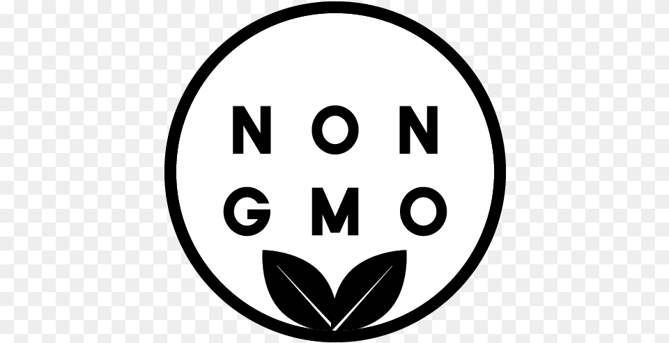 Non Gmo Almond Oil Naturally Flavored Dot Gmo Icon, Logo, Stencil, Symbol, Leaf Free Transparent Png