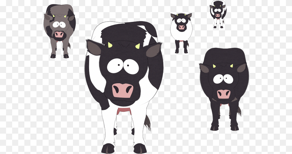 Non Human Wild Animals Cows South Park Cow, Animal, Mammal, Pet, Cat Free Png