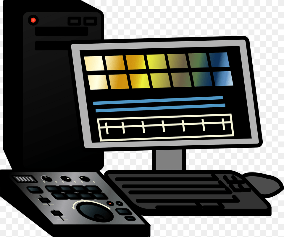 Non Linear Editing System Clipart, Computer, Electronics, Pc, Computer Hardware Free Png
