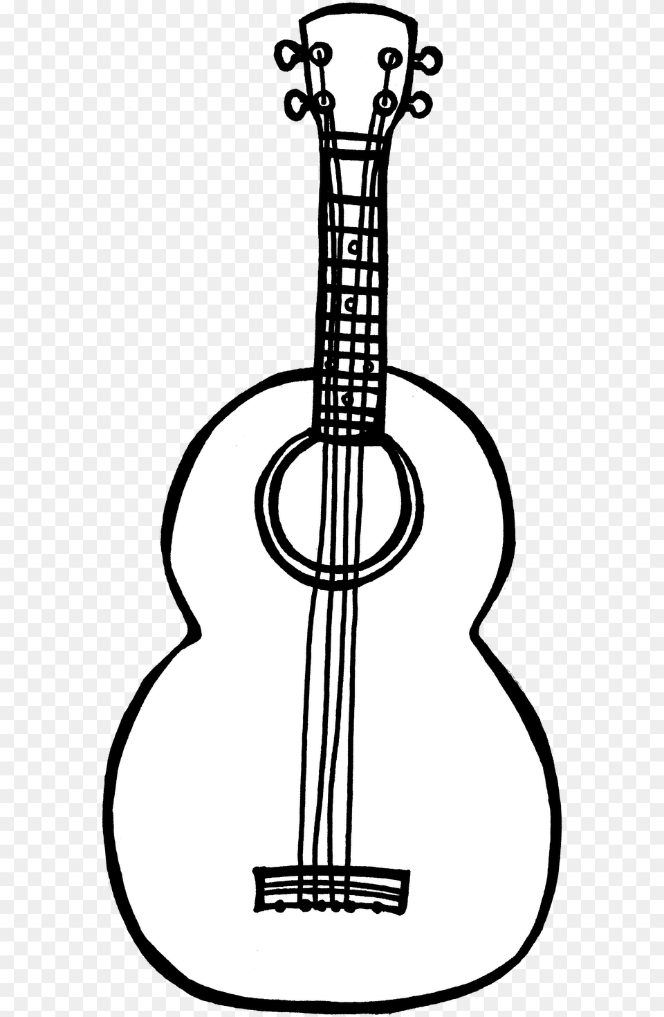 Non Living Things Clipart Black And White, Guitar, Musical Instrument, Bass Guitar Png