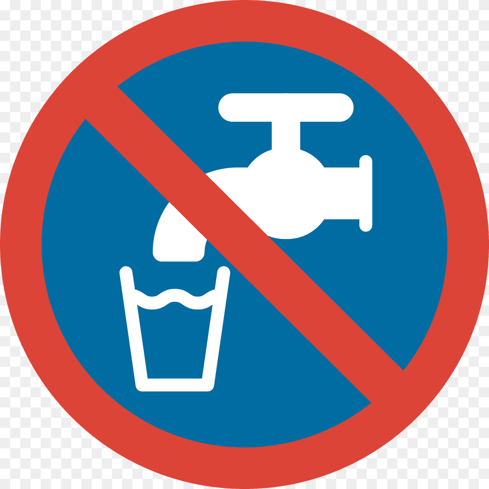 Non Potable Water Emoji Clipart, Sign, Symbol, Road Sign Free Png Download