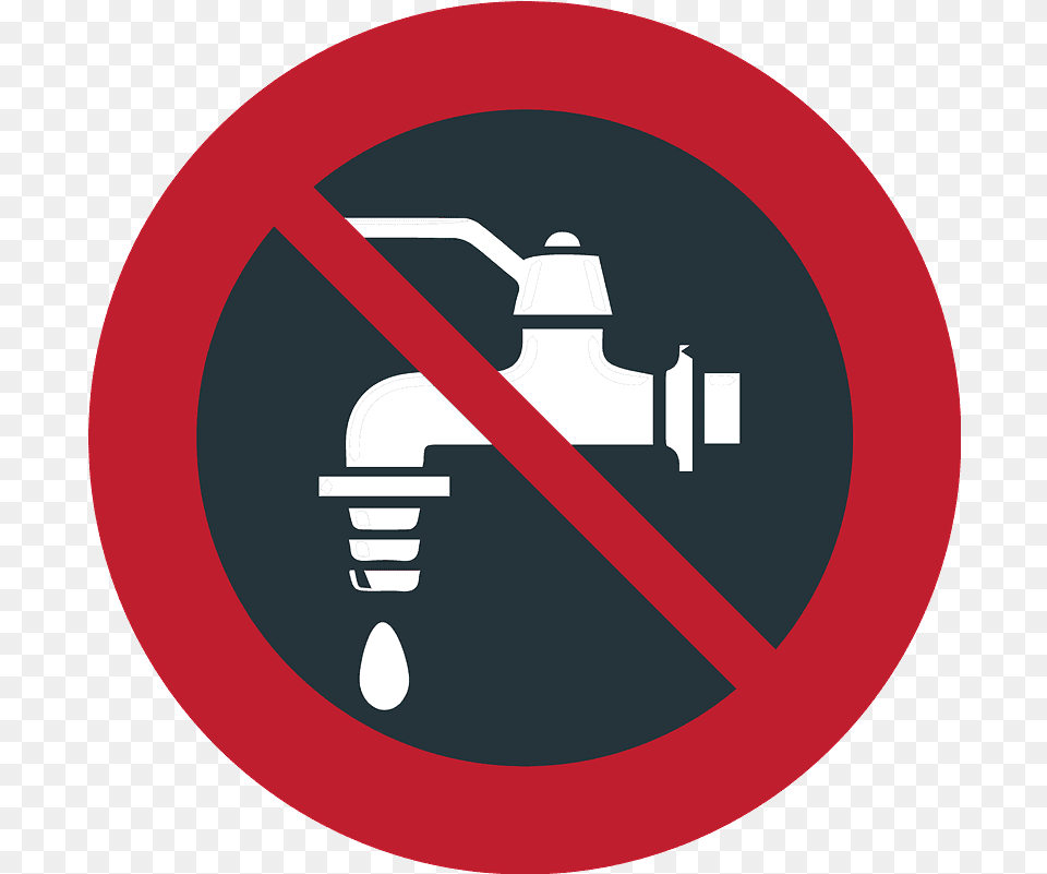 Non Potable Water Emoji Clipart Transparent, Sign, Symbol, Road Sign Png