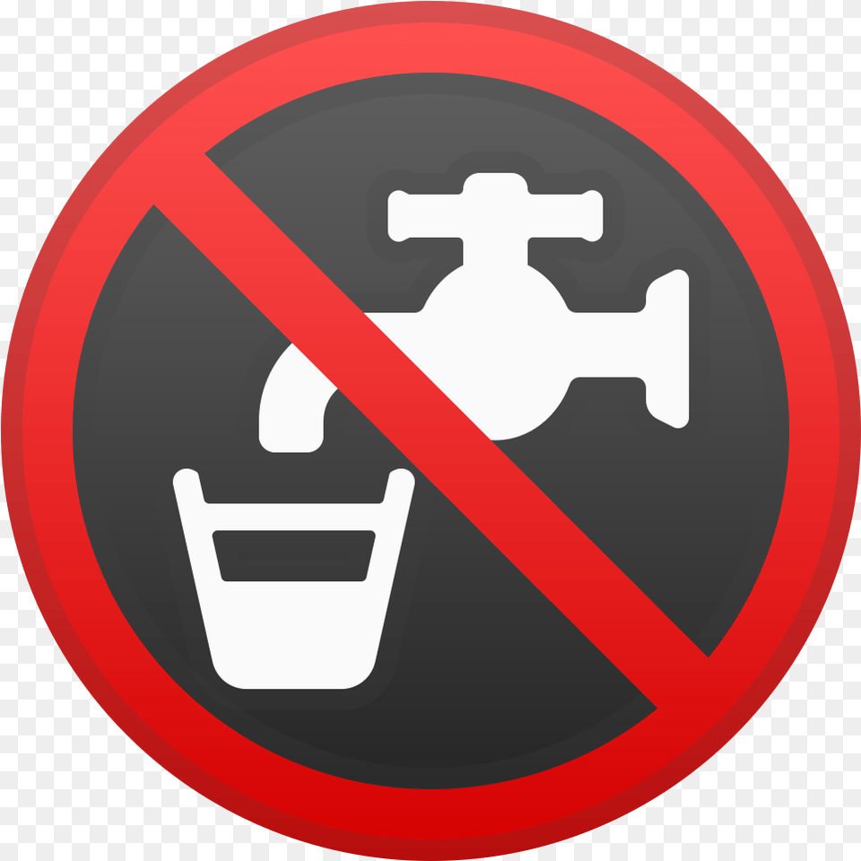 Non Potable Water Icon Noto Emoji Symbols Iconset Google Non Potable Water Emoji, Sign, Symbol, Road Sign Free Transparent Png
