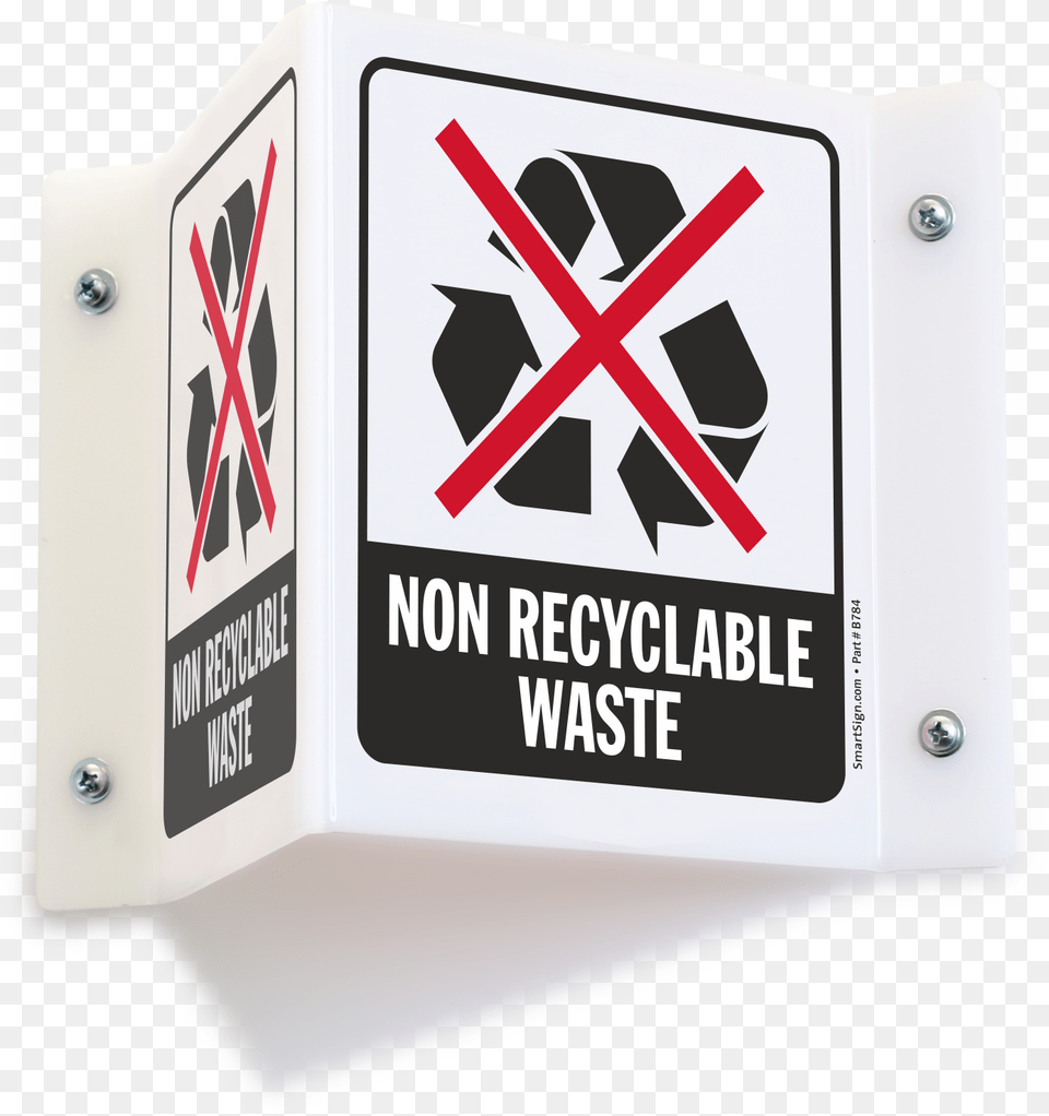 Non Recyclable Waste Projecting Recycling Sign Honeysuckle White, First Aid Png Image