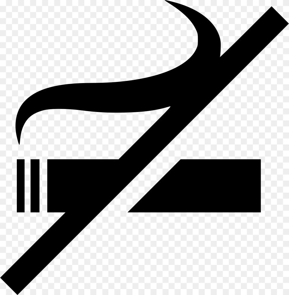 Non Smoking Room Smoking Areas Icon, Stencil, Logo, Symbol, Blade Free Png Download