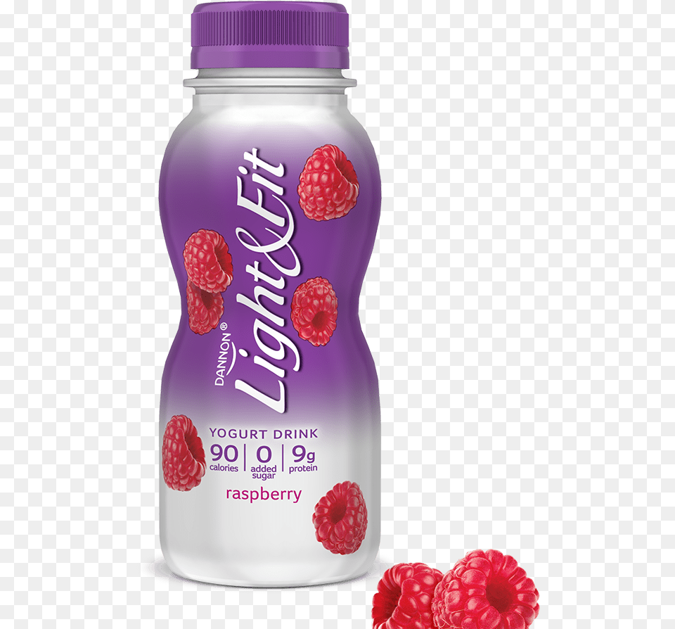 Nonfat Yogurt Drink Raspberry Light And Fit Drinks, Berry, Produce, Food, Fruit Png