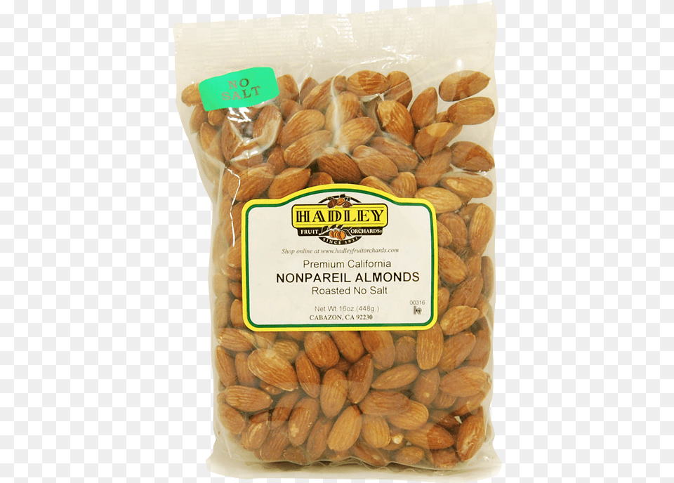 Nonpareil Almonds Roasted Hadley Fruit Orchards, Almond, Food, Grain, Produce Free Png